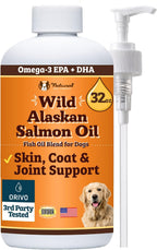 Natural Dog Company Wild Alaskan Salmon Oil for Dogs - Omega 3 Fish Oil Supplement with EPA & DHA for Skin, Coat, Itch Relief, Joints, Heart & Immune Support, Liquid Food Topper, 16 oz - Image 12