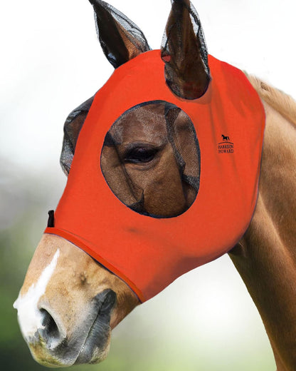 Harrison Howard Super Comfort Stretchy Fly Mask Large Eye Space with UV Protection Soft on Skin with Breathability Navy Blue L Full Size - Image 9