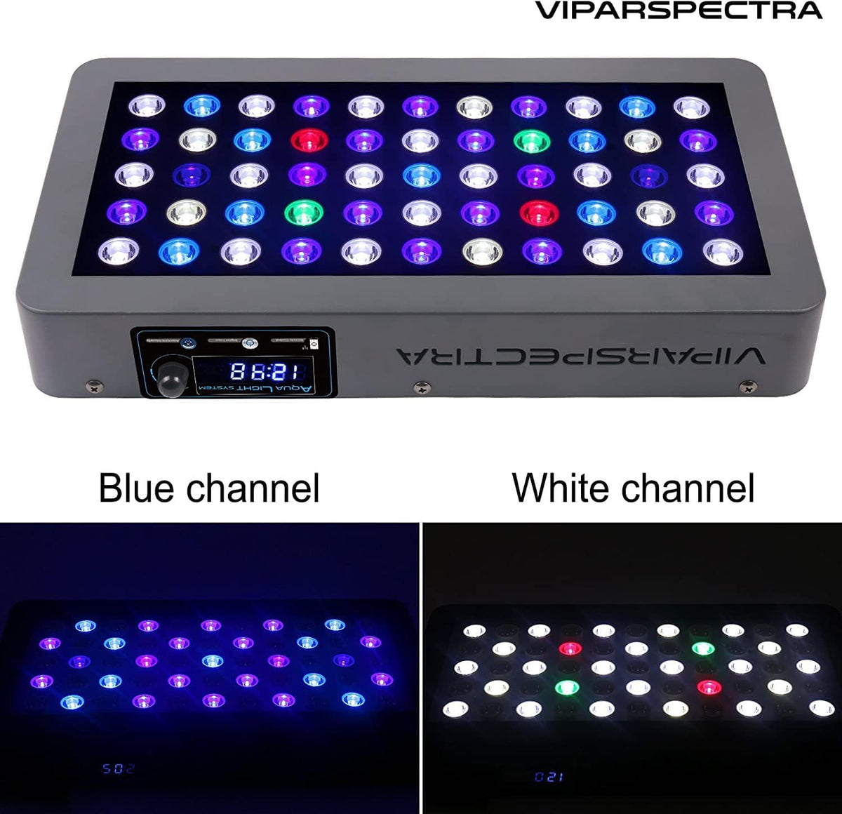 Viparspectra 165W LED aquarium light wireless remote control