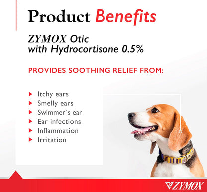 Side profile of Zymox Ear Solution for dogs and cats