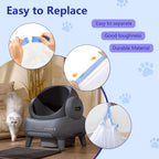 High density polyethylene cat litter bags showing secure leak proof bottom seal.