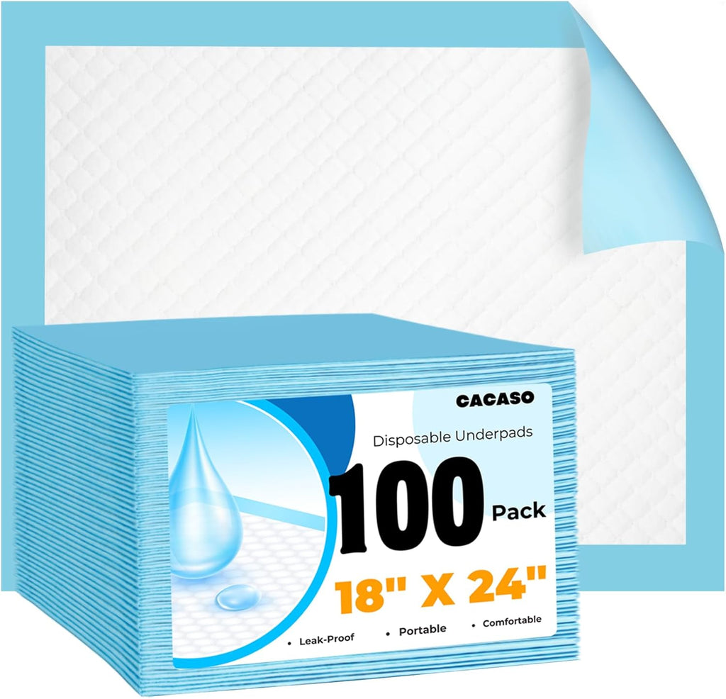 Cacaso disposable changing pads front view box packaging