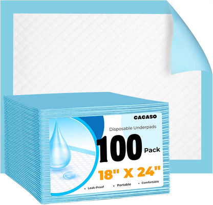 Cacaso 100 pack disposable changing pads front view