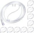 Anglechic 10 pack adult oxygen nasal cannula front view sterile packaging.