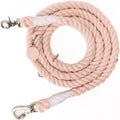 Lucy and Co. Rosewater hands-free rope leash front view