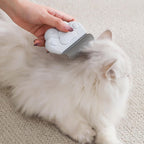 KQUQK pet grooming brush dual sided head removing loose undercoat fur.