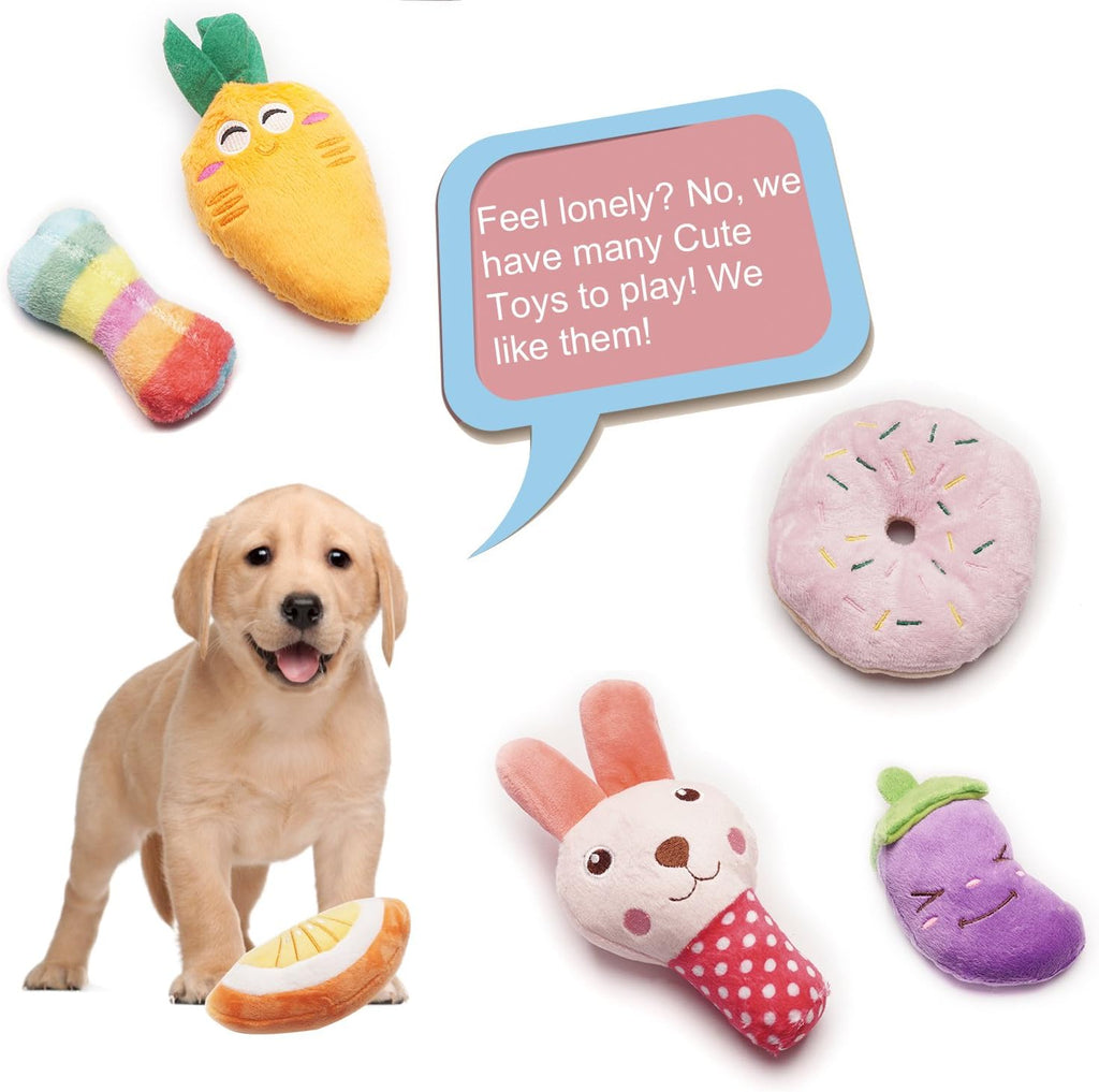 SZKOKUHO interactive cotton dog toys showing detailed fabric texture for teething