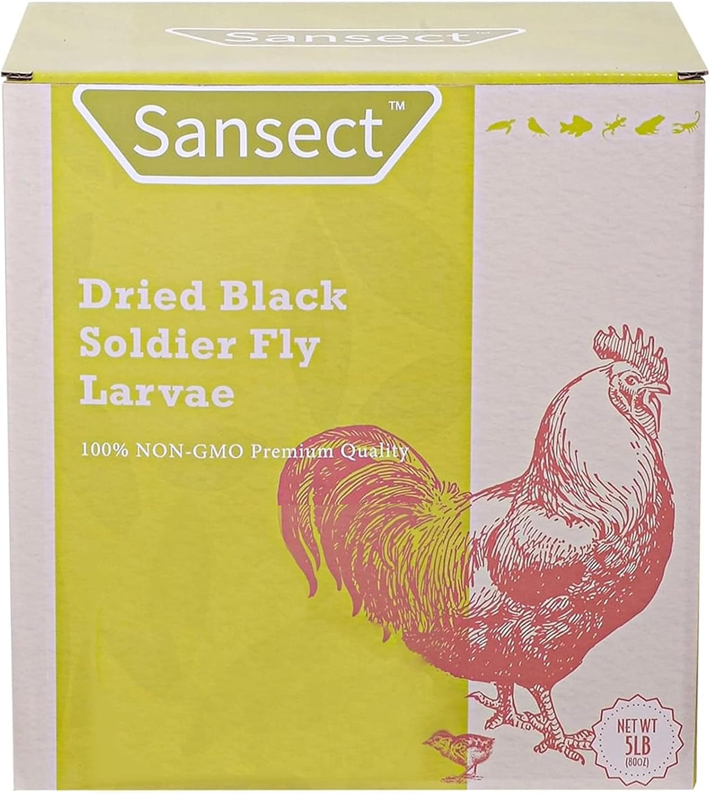 Sansect dried black soldier fly larvae bulk ten pound container