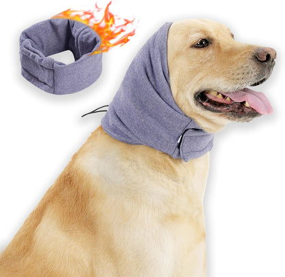 Dog Ear Covers,Dog Ear Muffs Noise Protection,No Flap Ear Wrap for Dogs Hematoma Recovery,Adjustable Calming Hoodie Shower Cap for Grooming,Bathing,Swimming & Anxiety Relief(Blue,L) - Image 14