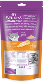 Wellness Lickable Soft Puree Cat Treats, All Lifestages, Kitten to Senior, Natural, Grain Free, Chicken Flavor, 0.4 oz, Pack of 6 Tubes - Image 9