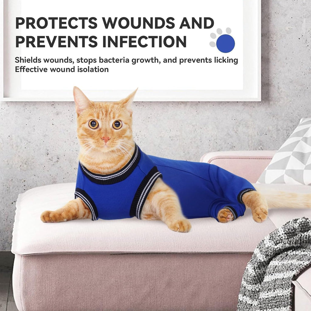 Soft medical pet onesie protecting skin diseases and rashes