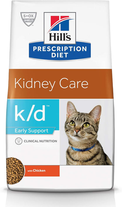 Hill's Prescription Diet k/d Early Support Kidney Care Dry Cat Food, Chicken, 4 lb. Bag - Image 15