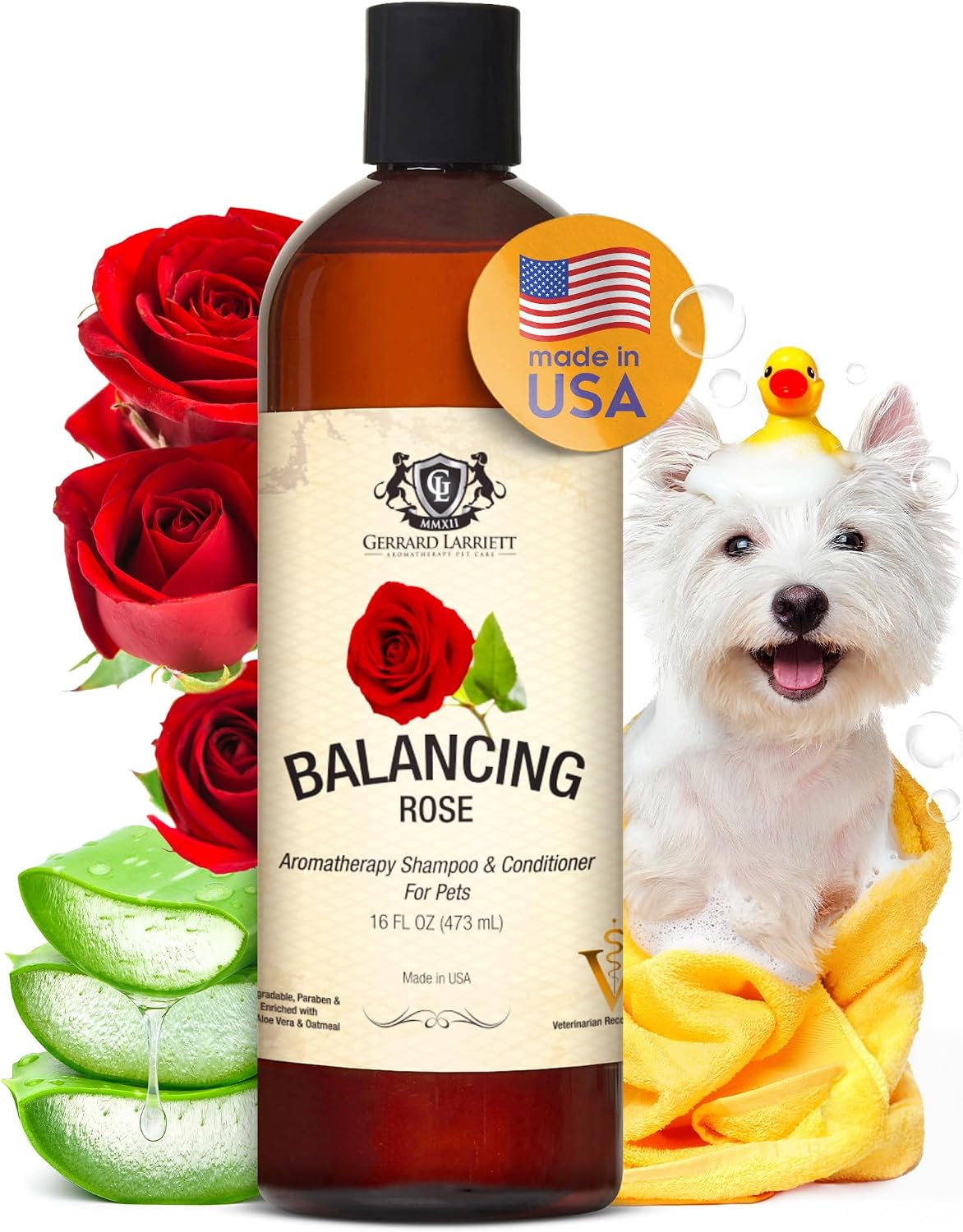 Dog Shampoo and Conditioner De-Stress Lavender & Chamomile 16 Fl Oz Dog Shampoo Itchy Skin Relief Hypoallergenic Aromatherapy Dog Shampoo for Smelly Dogs with Aloe Vera & Oatmeal by Gerrard Larriett - Image 10