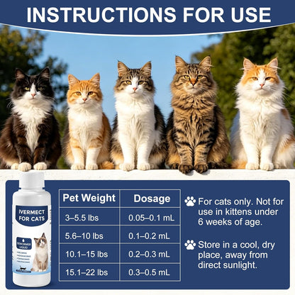 AETHER digestive health oral drops for adult cats close up
