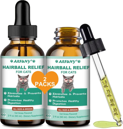 Hairball Treatment for Cats - Cat Hairball Remedy - with Natural Ingredients & Vitamins - Kitten Furball Treatment - Supports Skin & Coat, Digestion - Cat Grass Flavor - Image 9