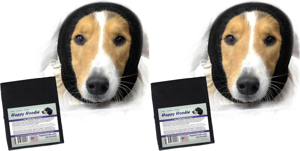 Happy Hoodie The Original Dog & Cat Calming Band - American Brand - Anxiety Relief/Noise Protection - Grooming - Thunder - Fireworks (Large, Black) - Since 2008 - Image 13