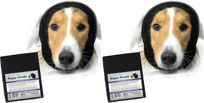 Happy Hoodie The Original Dog & Cat Calming Band - American Brand - Anxiety Relief/Noise Protection - Grooming - Thunder - Fireworks (Large, Black) - Since 2008 - Image 13