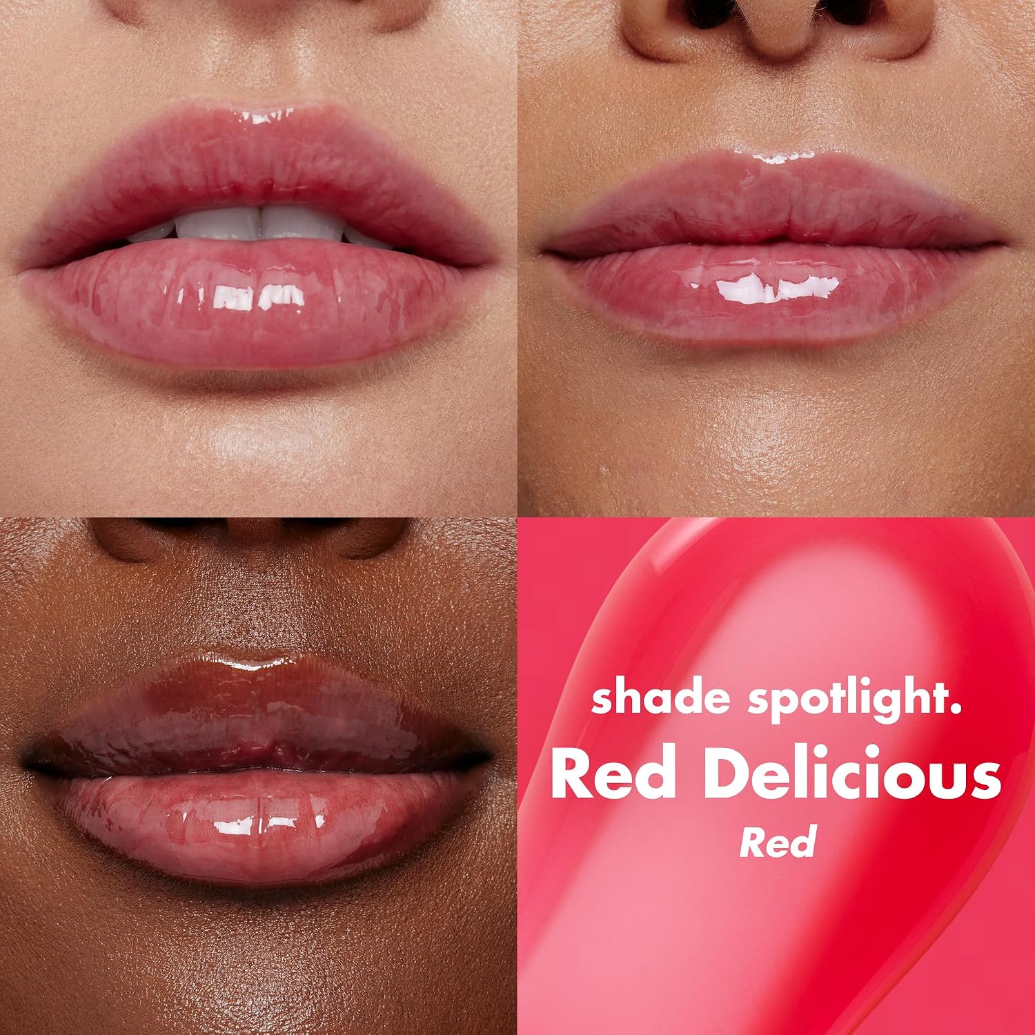 USA imported e.l.f. hydrating lip oil packaging displaying the vegan and cruelty-free labels.