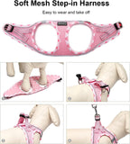Mercano adjustable lightweight reflective cat and dog harness set side profile