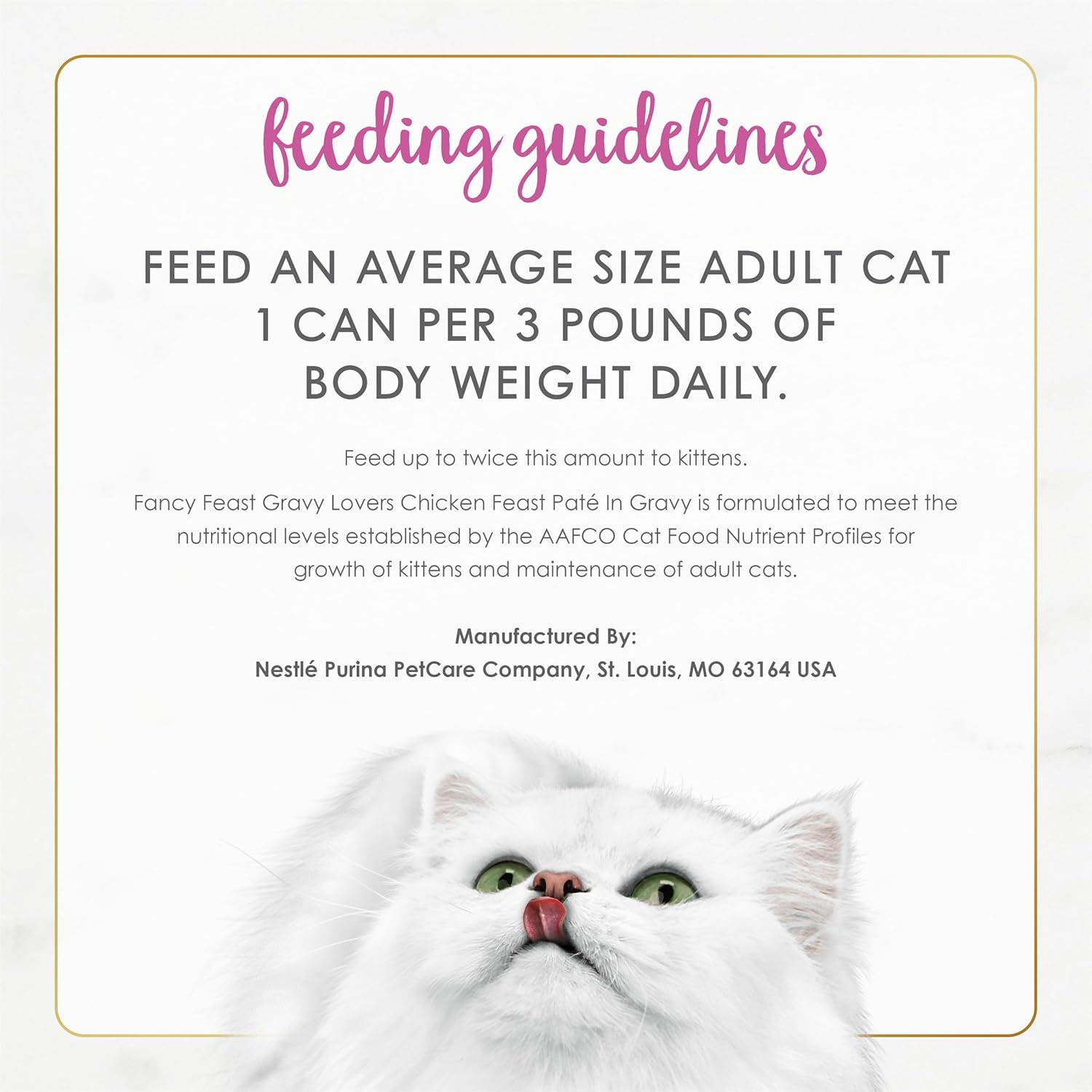 Purina Fancy Feast Gravy Lovers wet cat food can opening