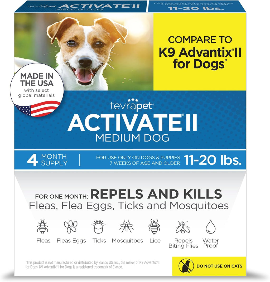 TevraPet Activate II Flea and Tick Prevention for Dogs, Extra Large Dogs 55+ lbs, Topical Drops, 4 Month Flea and Tick Treatment - Image 10