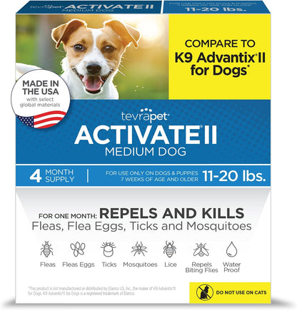 TevraPet Activate II Flea and Tick Prevention for Dogs, Extra Large Dogs 55+ lbs, Topical Drops, 4 Month Flea and Tick Treatment - Image 10