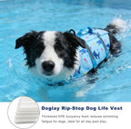 Doglay Dog Life Jacket, Dog Life Vest for Swimming Boating, Adjustable Puppy Life Jacket with Reflective Stripes, Superior Buoyancy Pet Swimming Vest for Small Medium and Large Dogs - Image 11