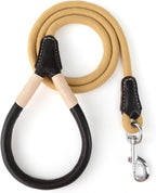 Mile High Life Dog Leash, Rope Leash with Genuine Leather Connection and Heavy Duty Metal Clasp, Great for Small Medium Large Dogs(Pink,48 Inch) - Image 11