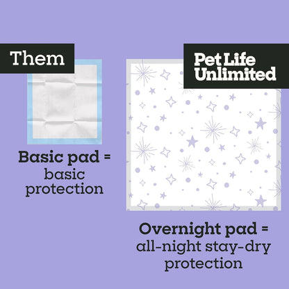 Close up of the texture on the Jasmine Honey scented pet training pads.