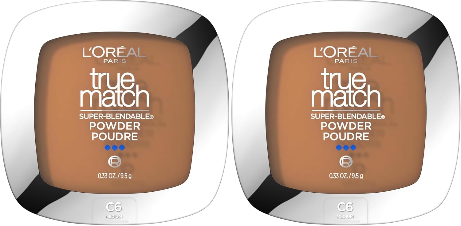 L'Oreal Paris True Match Super Blendable Oil Free Powder Foundation, W2 Light, 0.33 oz, Packaging May Vary - Image 13