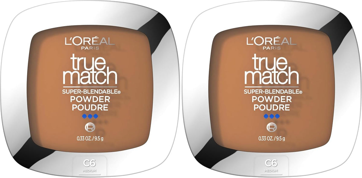 L'Oreal Paris True Match Super Blendable Oil Free Powder Foundation, W2 Light, 0.33 oz, Packaging May Vary - Image 13