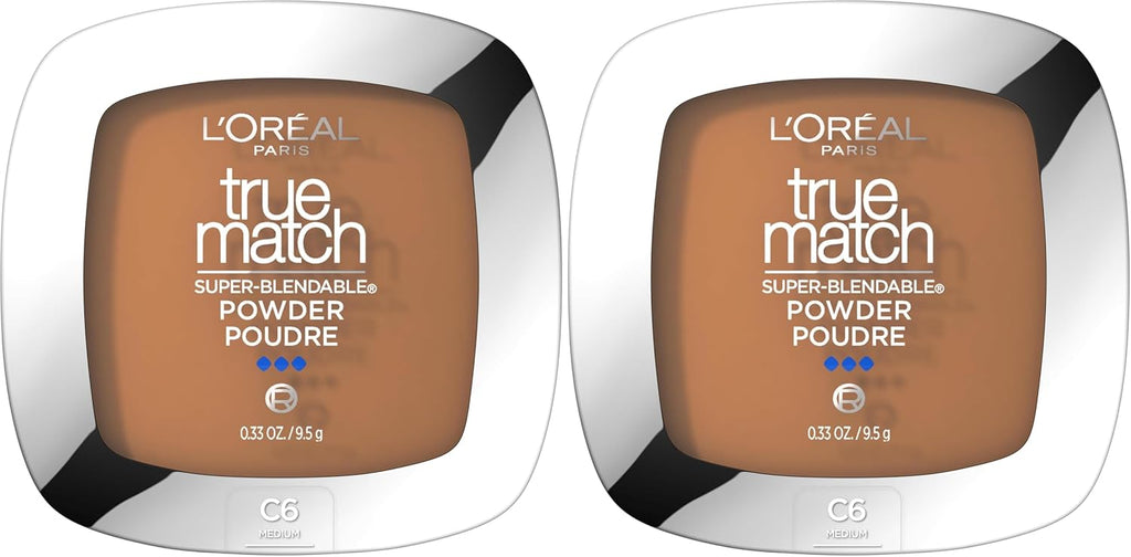 L'Oreal Paris True Match Super Blendable Oil Free Foundation Powder, C3 Light Medium, 0.33 oz, Packaging May Vary - Image 12
