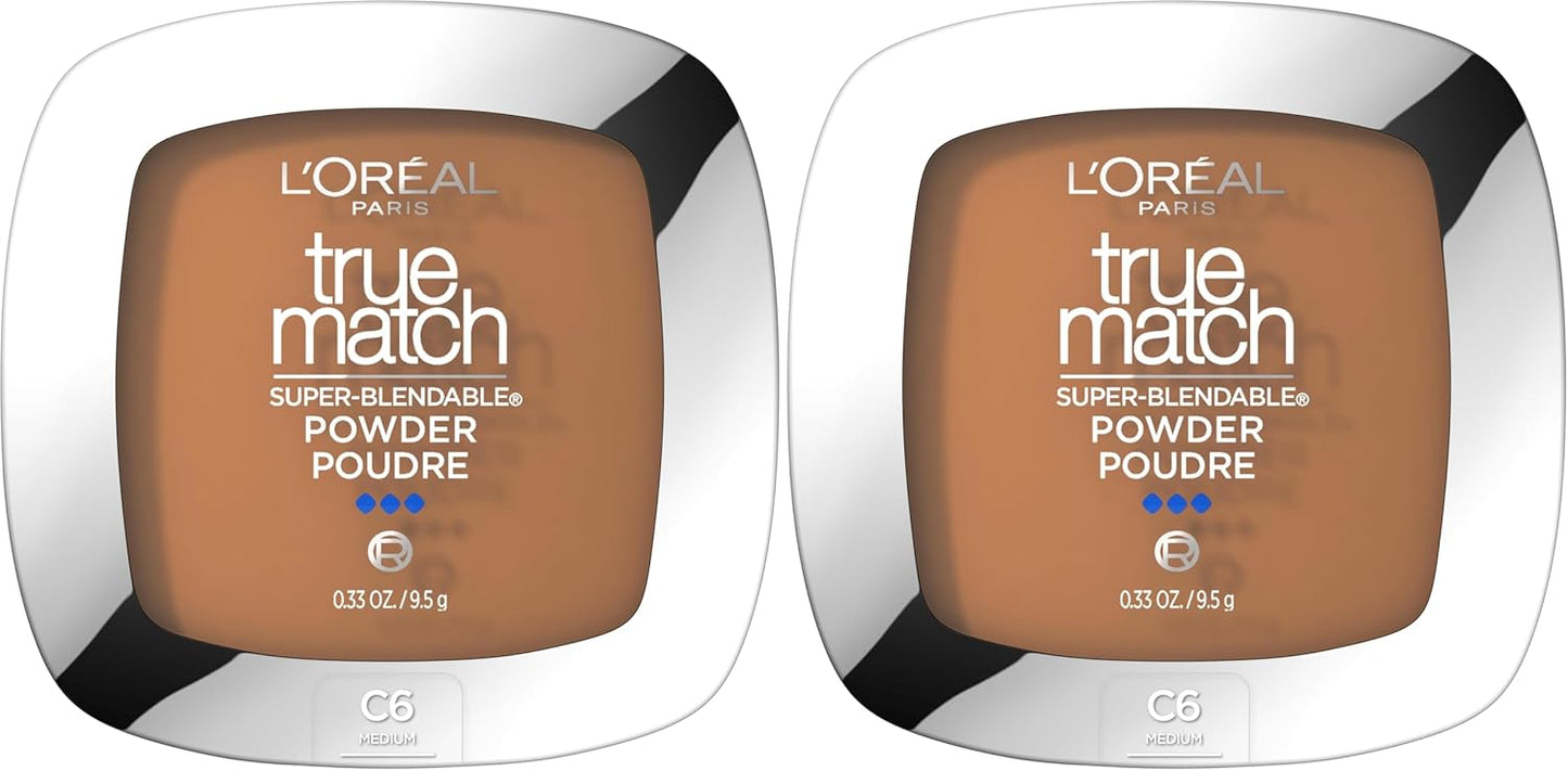 L'Oreal Paris True Match Super Blendable Oil Free Foundation Powder, C3 Light Medium, 0.33 oz, Packaging May Vary - Image 12