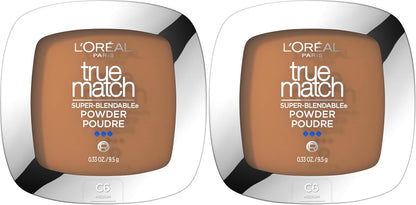L'Oreal Paris True Match Super Blendable Oil Free Foundation Powder, C3 Light Medium, 0.33 oz, Packaging May Vary - Image 12