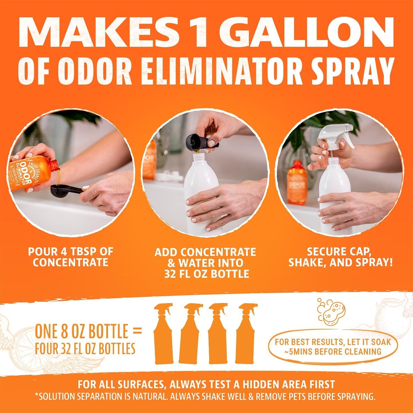 Angry Orange industrial strength concentrate liquid for dog and cat stains