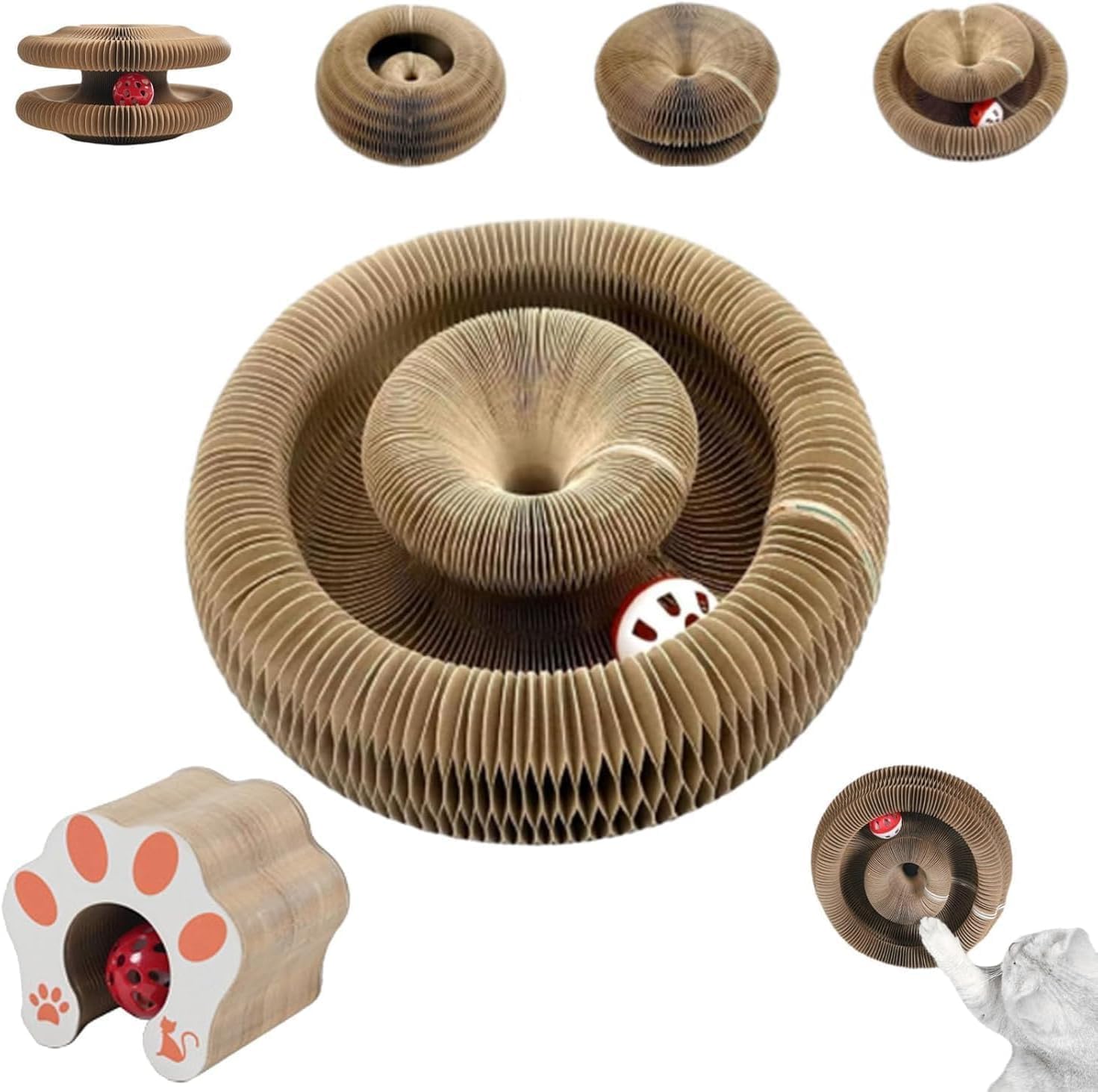 Comasua Kitty Curls Magic Organ Cat Scratcher front view