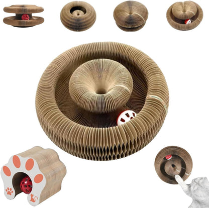 Comasua Kitty Curls Magic Organ Cat Scratcher front view