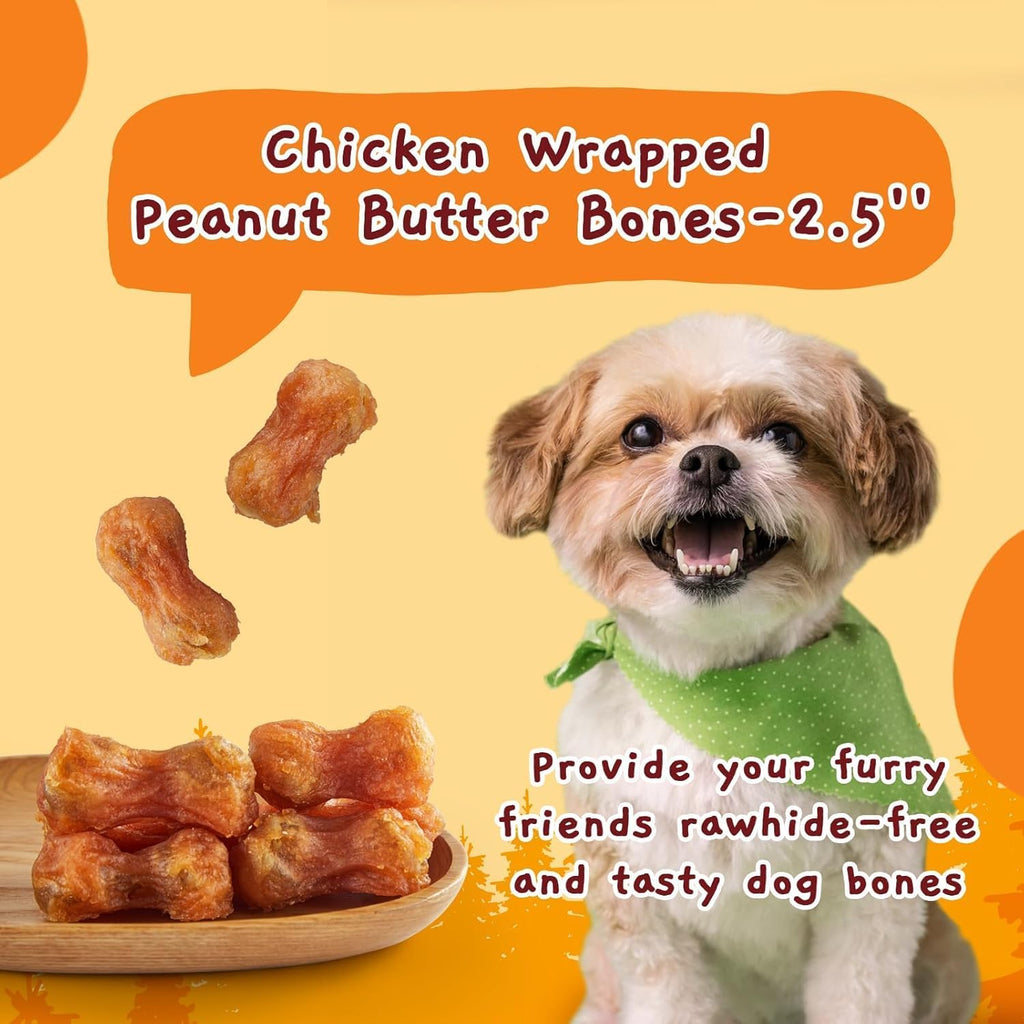 Back of Jungle Calling dog treat packaging showing ingredients