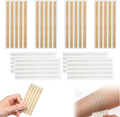CXWLTT Sterile Strip Wound Closures pack front view showing forty individual adhesive skin closure strips for first aid.