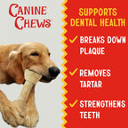 Canine Chews aggressive chewers dental bone product dimension