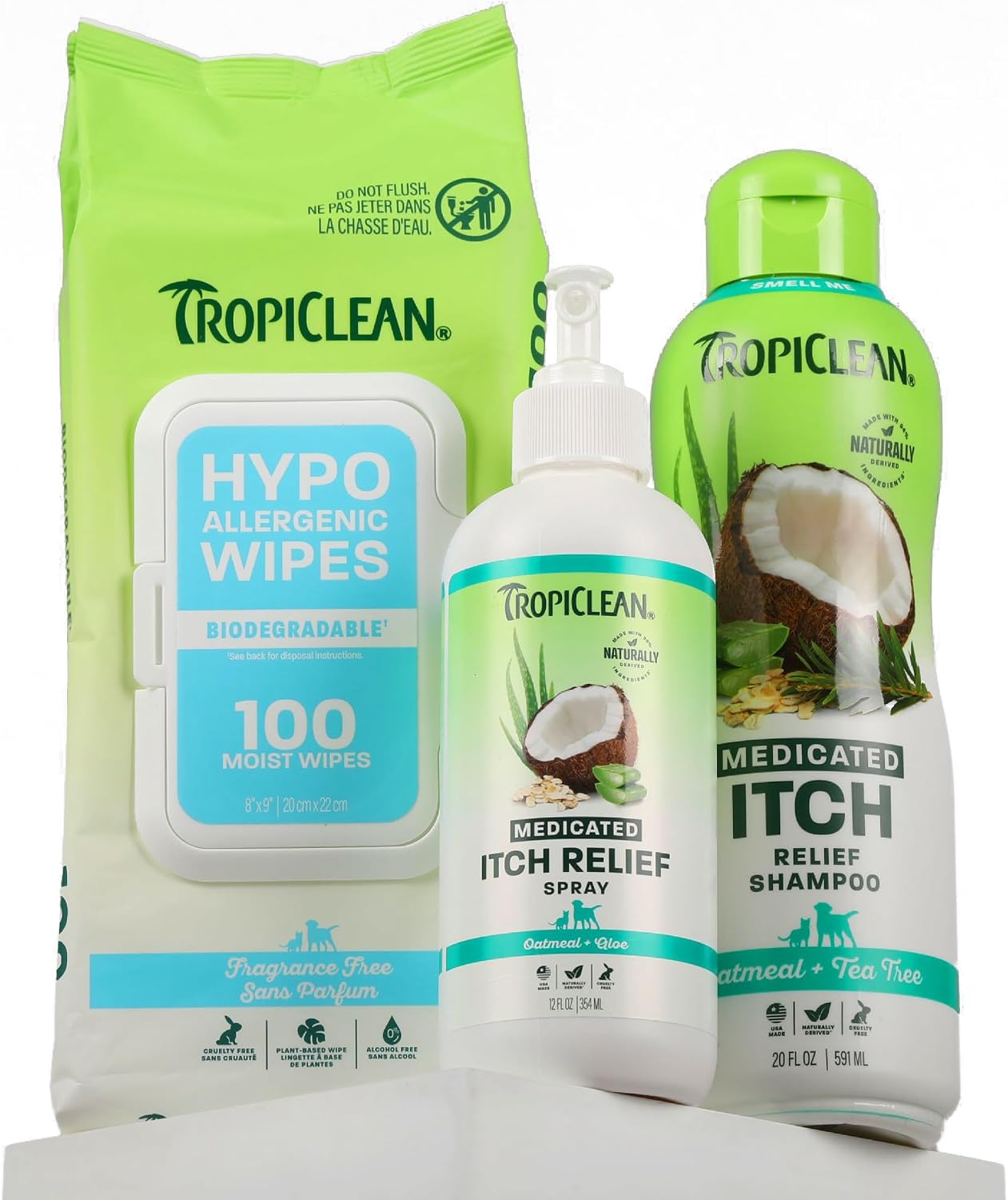 TropiClean Oatmeal Dog Shampoo for Itchy Skin Relief, Soothing Medicated Itch Relief, with Vitamin E, Puppy Safe, Made in USA, Cat Friendly, 20 oz. - Image 13