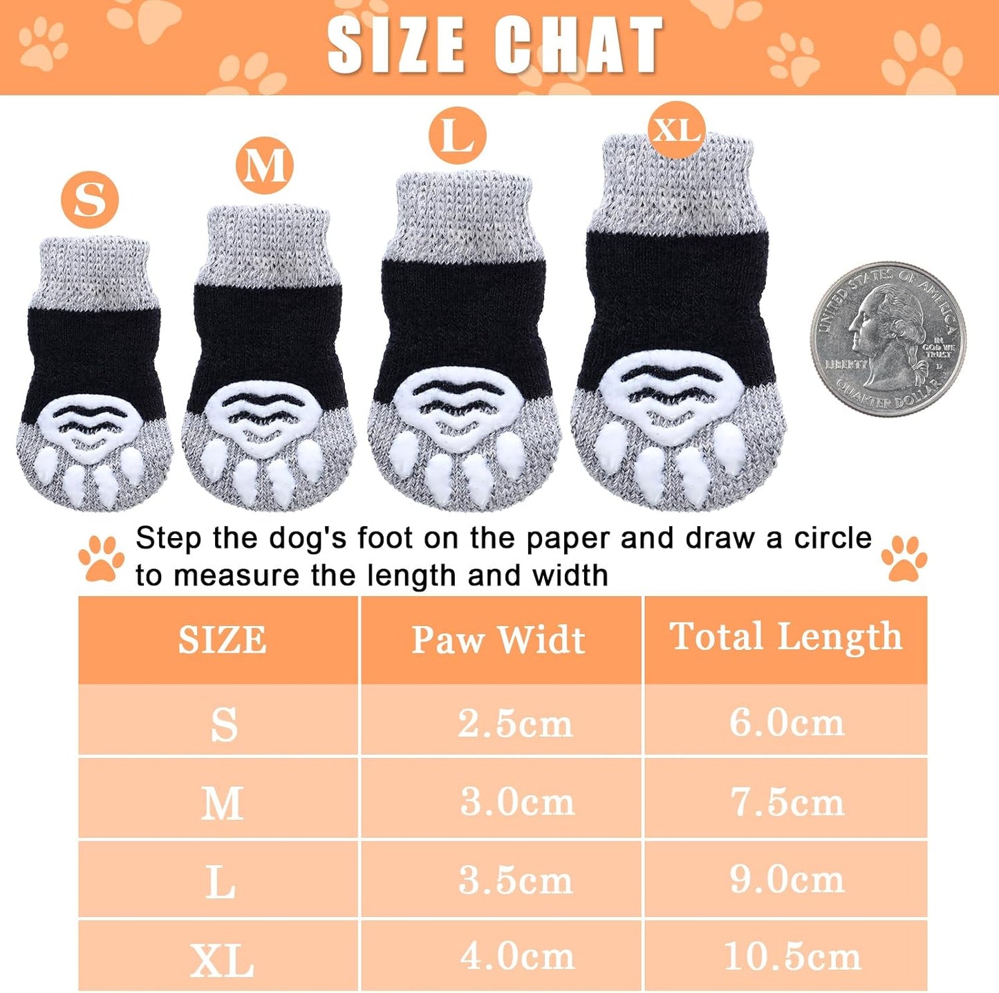 Frienda pink knit pet socks with silicone traction soles