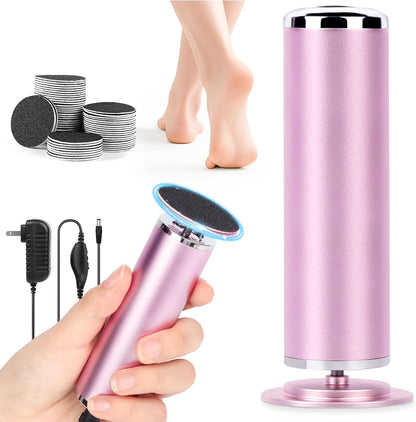Lionvison Electric Foot Callus Remover with pink handle front view