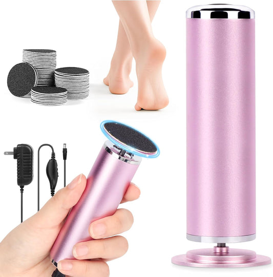 Lionvison Electric Foot Callus Remover with pink handle front view