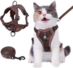 Wanheart cat Chest Harness and Leash, Anti-Escape Adjustable Soft mesh cat Leash and Chest Harness Set for All Types of Cats cat Vests (Grey, 11.02-16.5lb) - Image 12