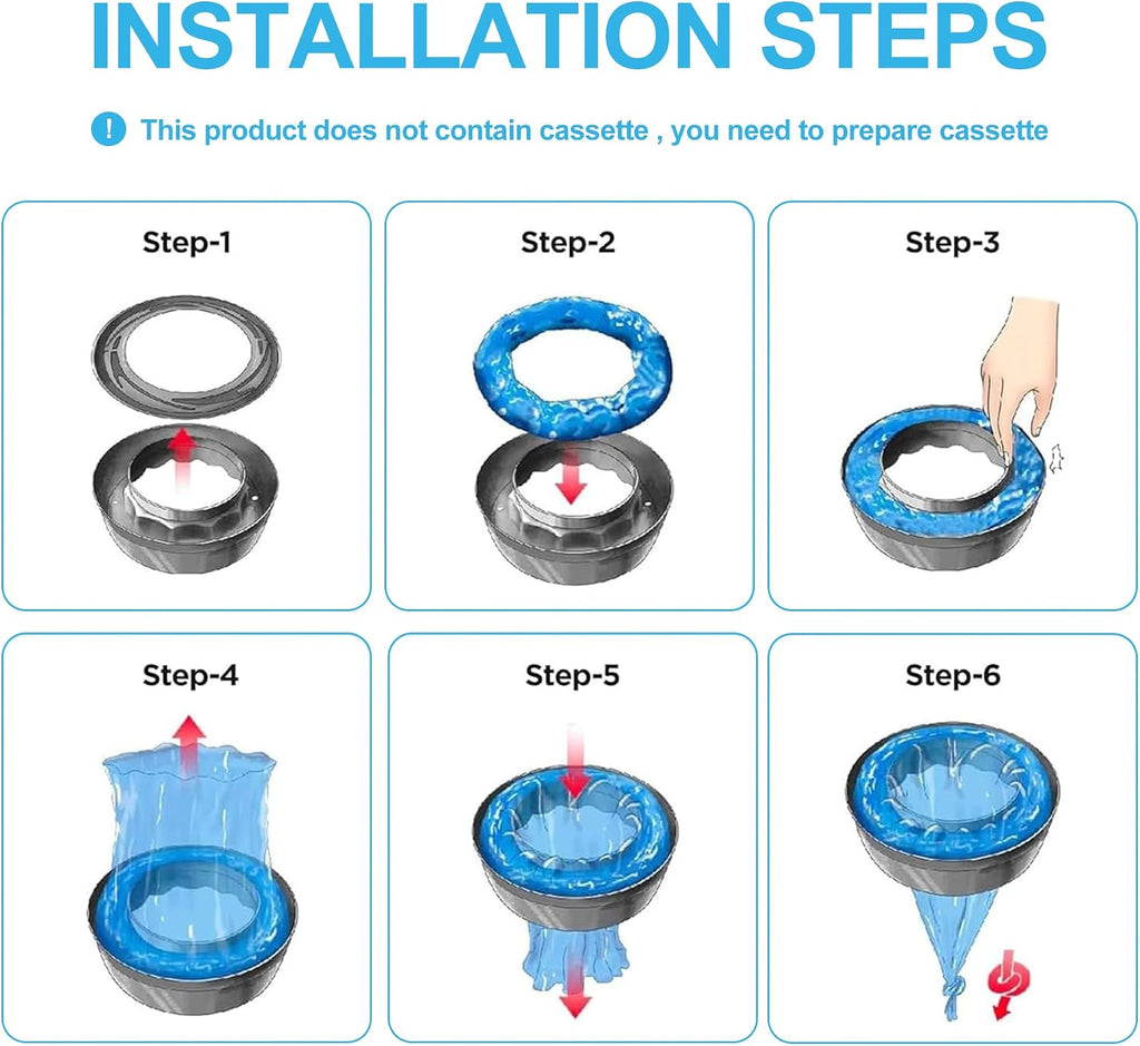 Cat litter disposal system using Wuyangxd refill bags