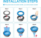 Cat litter disposal system using Wuyangxd refill bags