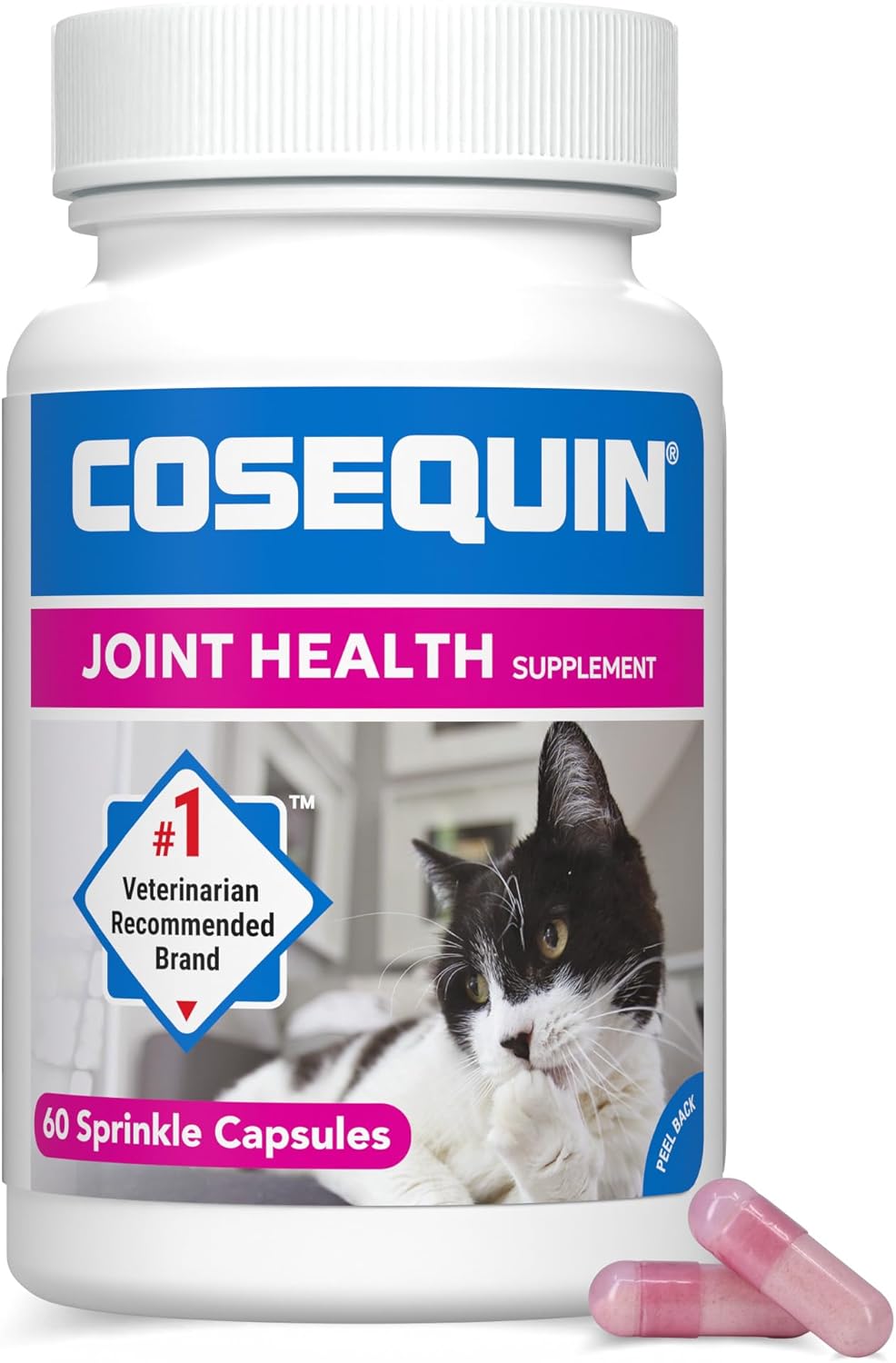 Nutramax Cosequin for Cats Joint Health Supplement, Contains Glucosamine for Cats, Plus Chondroitin, and Omega-3s, Supports Joint and Skin and Coat Health, Sprinkle Capsules, 80 Count - Image 10