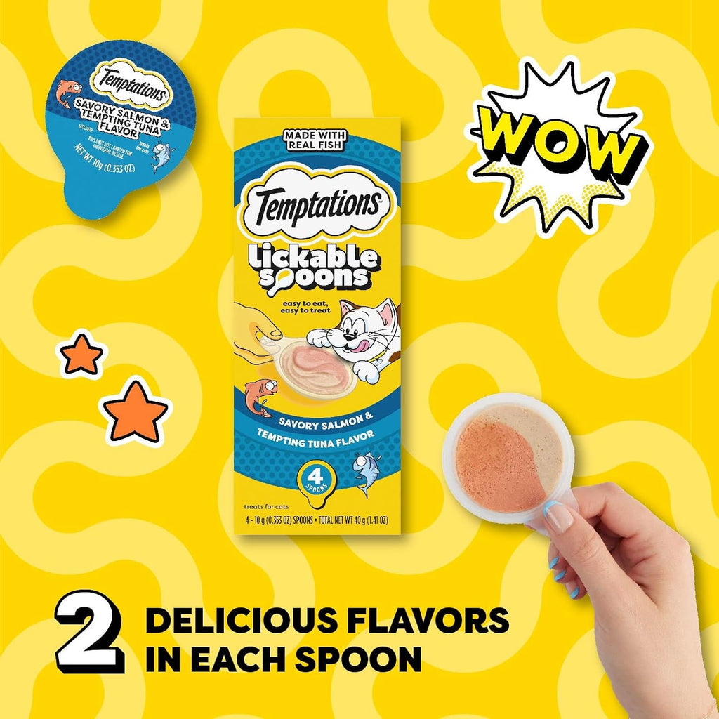 Temptations Lickable Spoons variety pack of 12 boxes