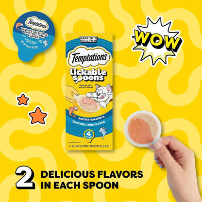 Temptations Lickable Spoons variety pack of 12 boxes